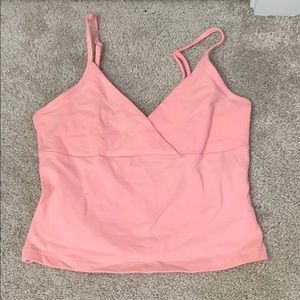 coral tank top
